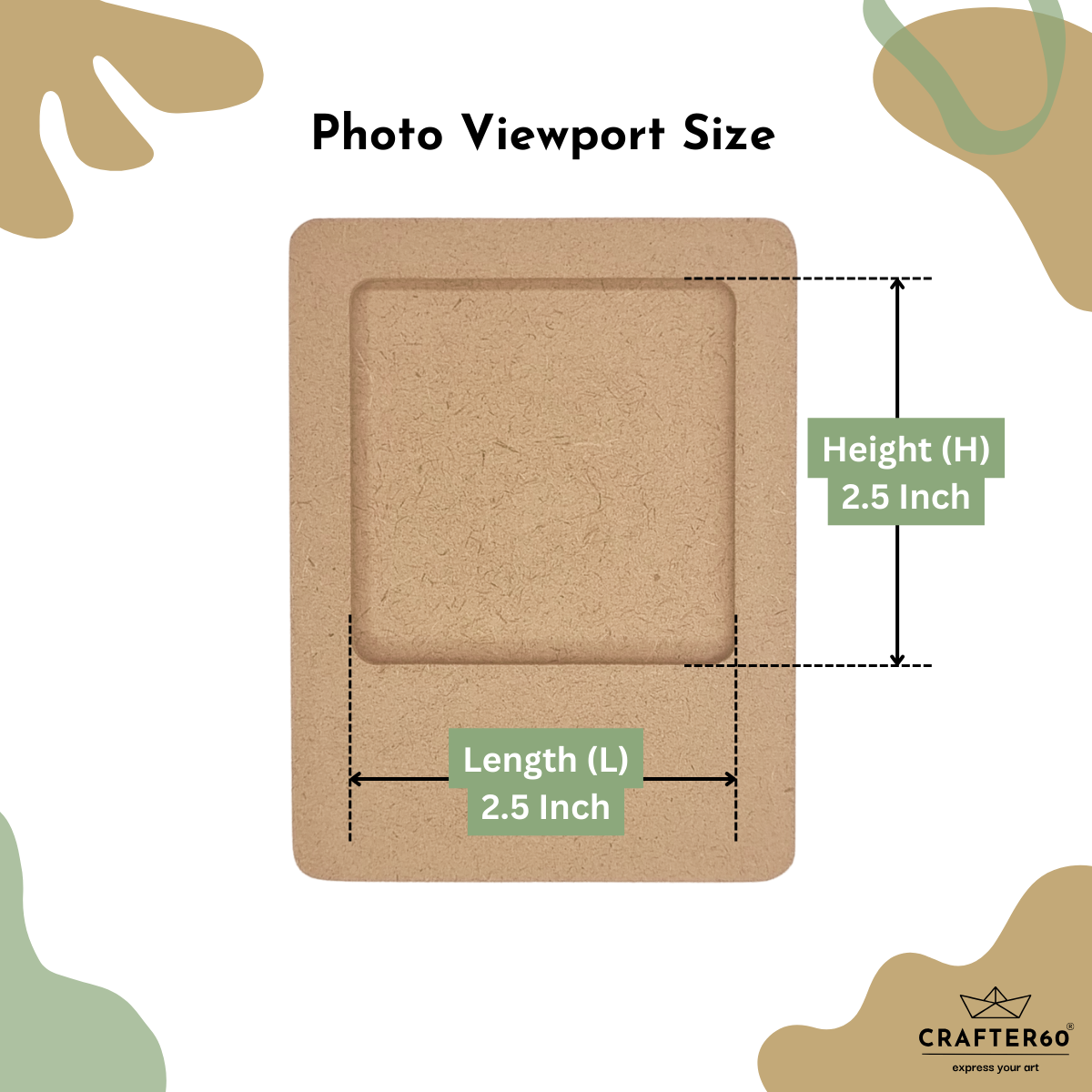 MDF Fridge Magnet Photo Frame