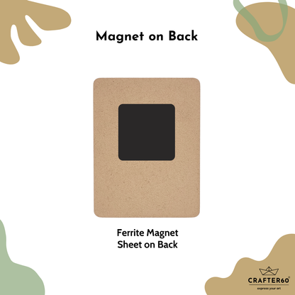 MDF Fridge Magnet Photo Frame