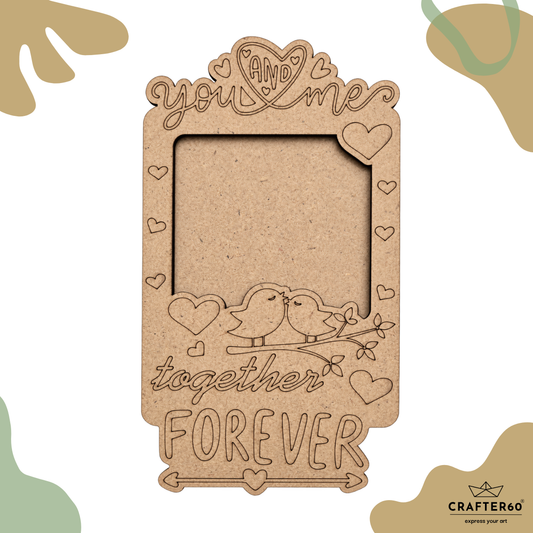 MDF Fridge Magnet Photo Frame | Together Forever