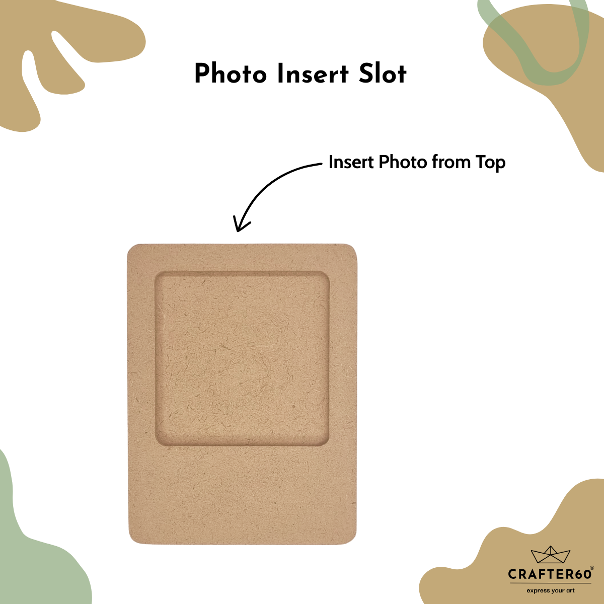 MDF Fridge Magnet Photo Frame