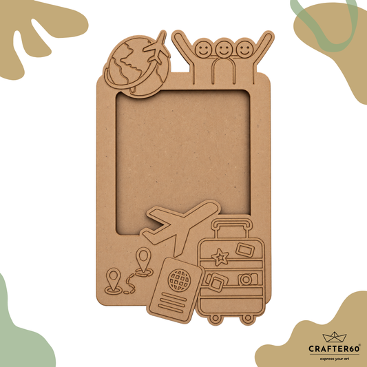 MDF Fridge Magnet Photo Frame | World Travel