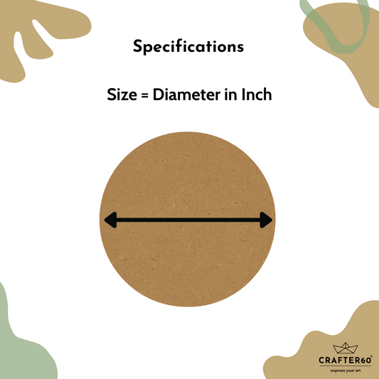 MDF Round Base Bundle (3.5mm Thick)