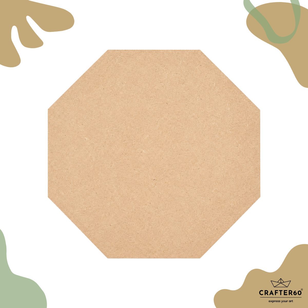 DIY MDF Octagon Shape Base Bundle | 3.5mm Thick | Art & Craft Bases