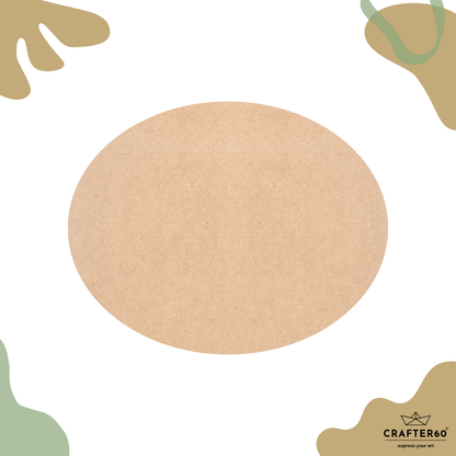 DIY MDF Oval Shape Base | Art & Craft Base