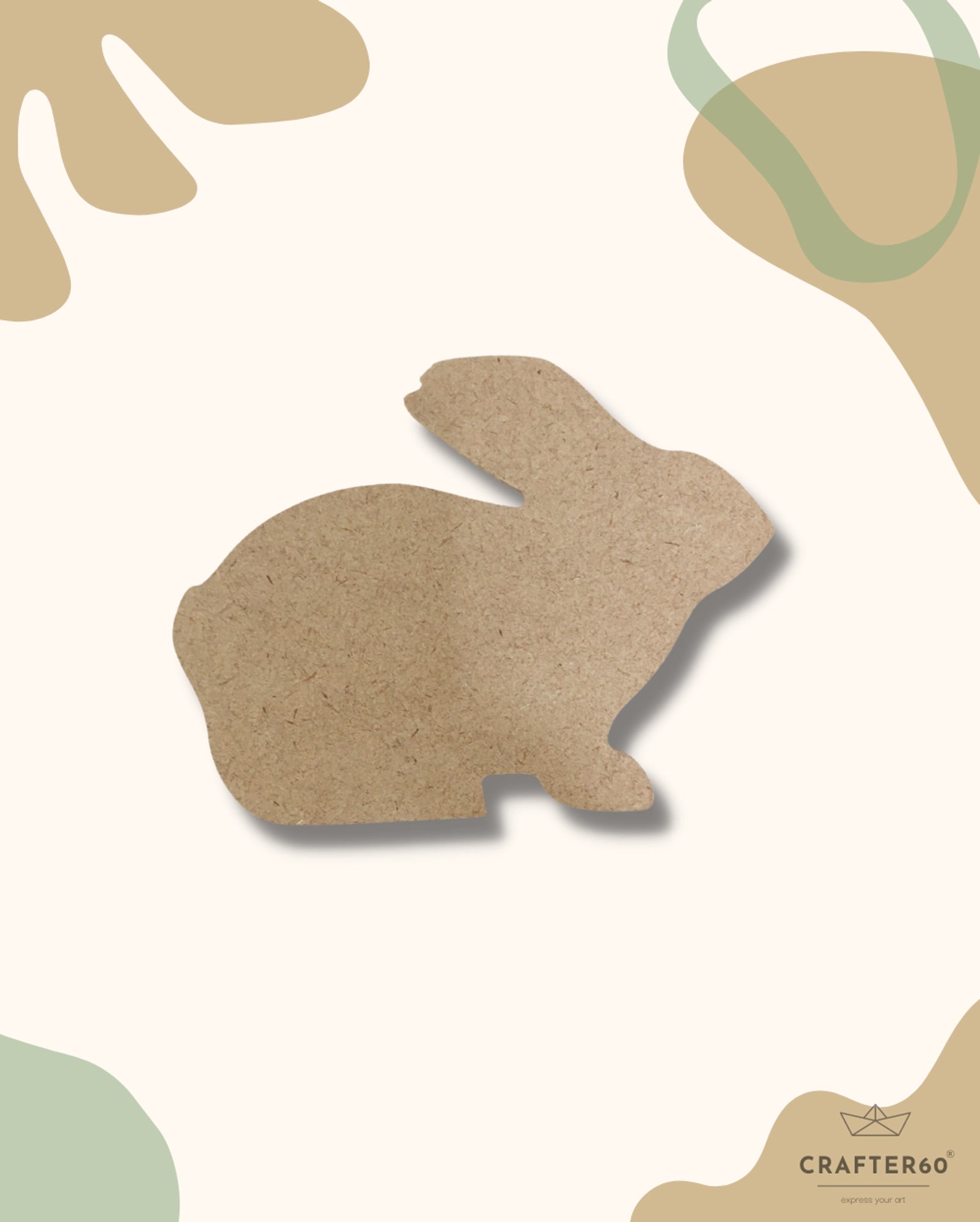 MDF Rabbit 2 Shape Cutouts for DIY Crafts & Projects | Crafter60 ...
