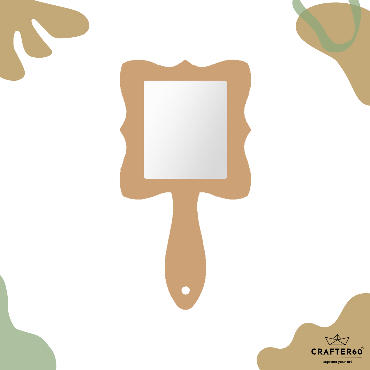 DIY Hand Mirror – MDF Base with Acrylic Glass | CRAFTER60 – CRAFTER60®