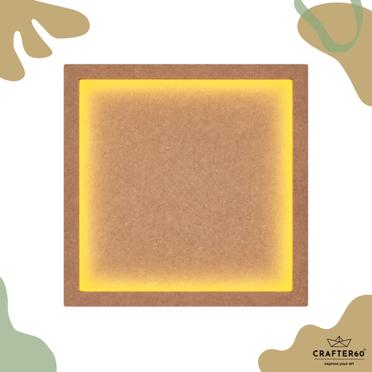 DIY Square MDF Board with LED Light