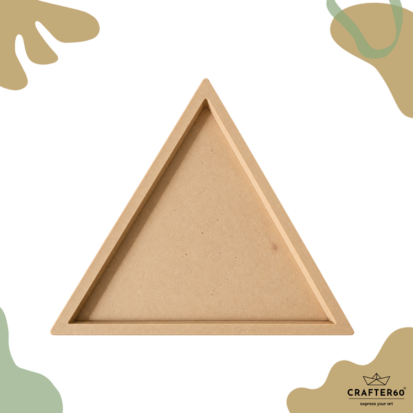 MDF Triangle Base with Raised Border for Resin & Wall Art | Crafter60 ...