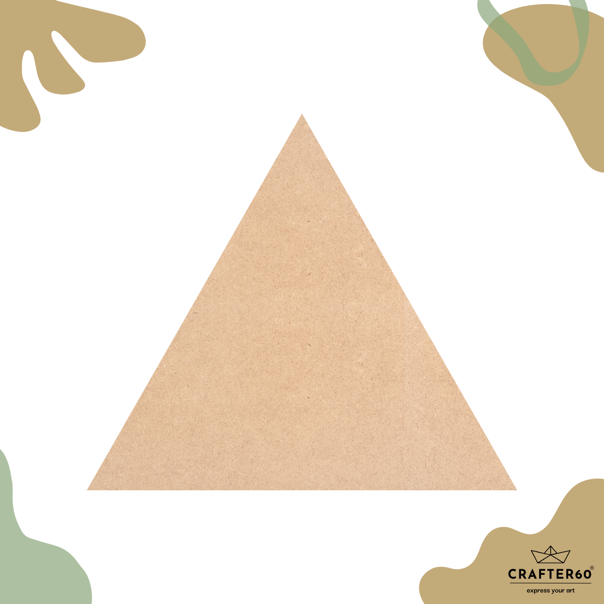 DIY MDF Triangle Shape Base | Art & Craft Base