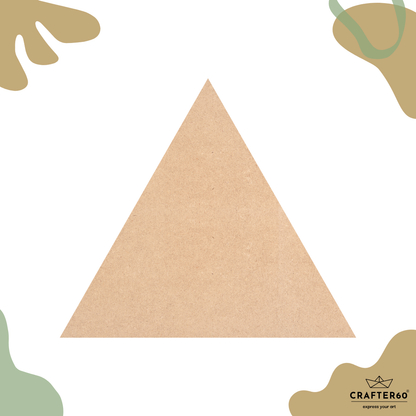 DIY MDF Triangle Shape Base | Art & Craft Base